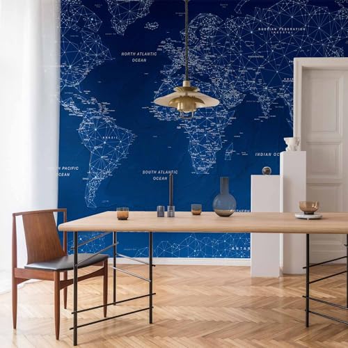 Premium Wall Mural World Map 177x124 in (9 Count)