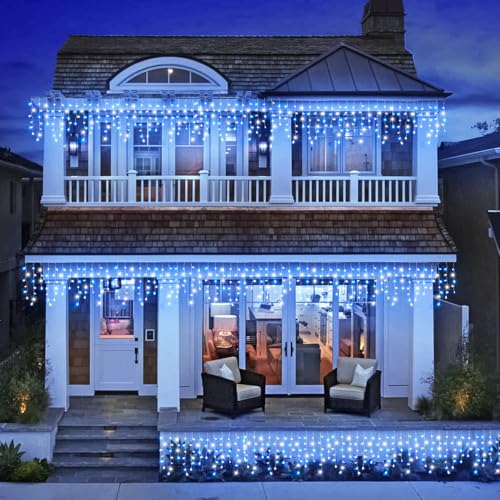 66FT 640 LED Icicle Lights for Outside