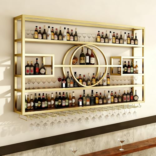 55.1in Large Wall Mounted Wine Rack