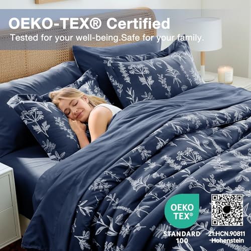 Navy Blue King Comforter Set