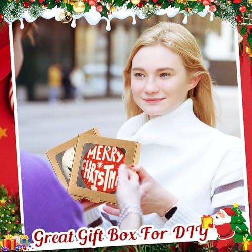 25 Pcs Christmas Sublimation Ornament Blanks Box (25 Count)