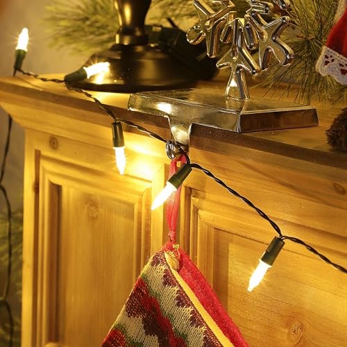 16 Ft 50 LEDs Warm White Christmas String Lights (4 Count)