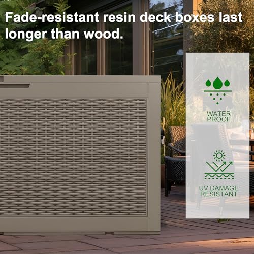 120 Gallon Outdoor Deck Box