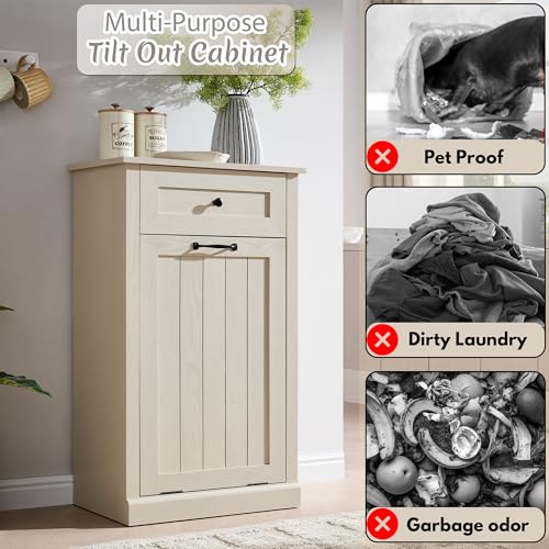 Tilt Out Laundry Hamper Cabinet