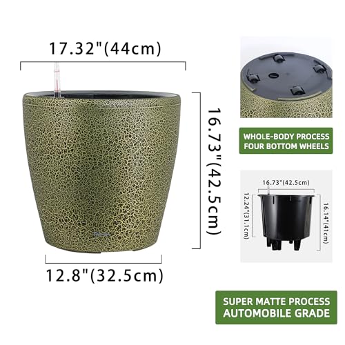 18x17 Self Watering Planter with Wheels