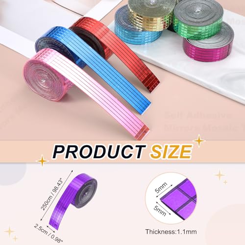 5x5mm Self Adhesive Mirrors Mosaic Tiles (2500 unidad)