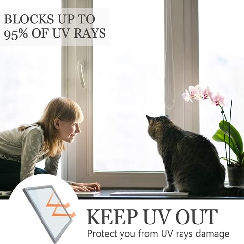 White Frosted Glass Window Privacy Film