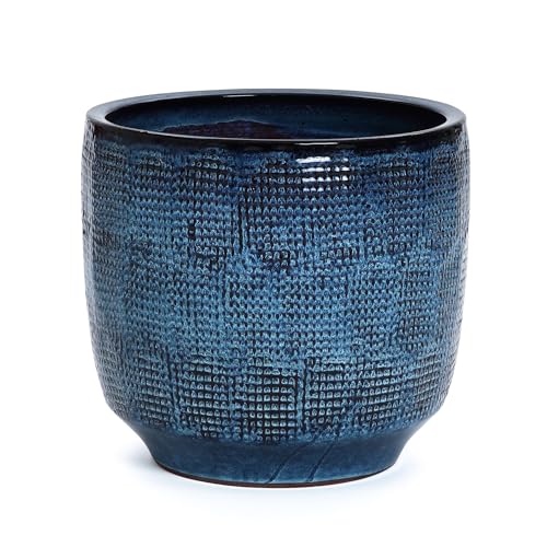 LuxenHome 15.75" Large Round Ceramic Pots for Plants