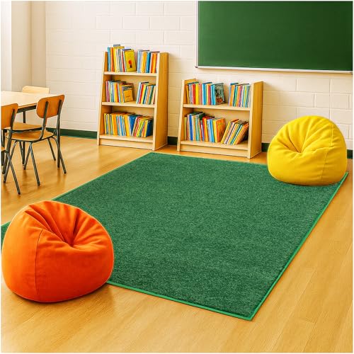 Soft & Colorful 8' x 12' Kids Classroom Area Rug