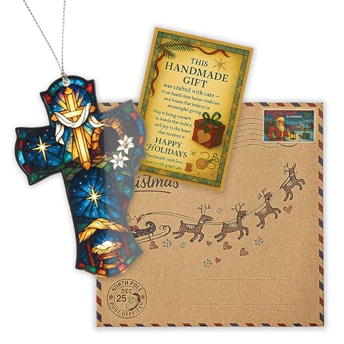 Nativity Cross Christmas Ornament 2026