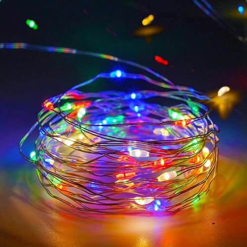 4 Pack Fairy Lights Battery Operated with Timer Christmas Lights Multicolor (4 Count)