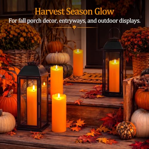 Halloween Orange Waterproof LED Candles