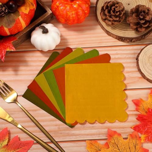 150 Pcs Fall Paper Napkins Maple Leaf