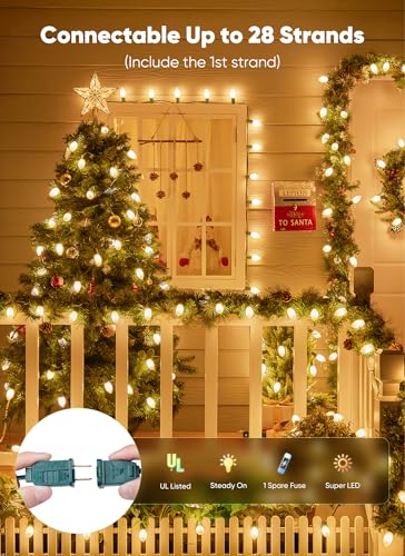 25Ft Christmas Lights Outdoor (25 Count)