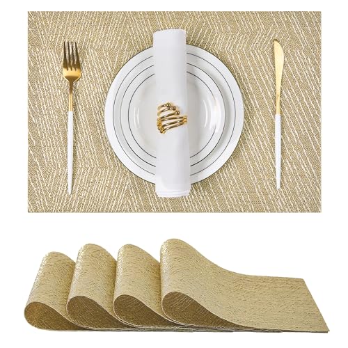 Gold Placemats Set of 4 (4 Count)