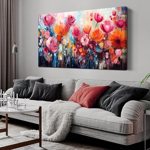 Flower Wall Art for Living Room