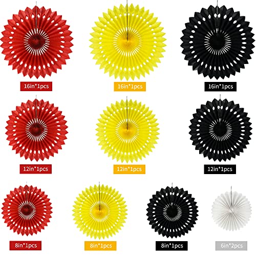 11packs Honeycomb Round Paper Fans Hanging Party Decoration (9 Count)