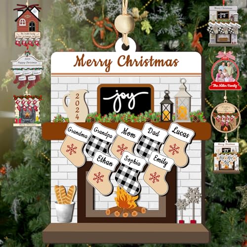 Personalized Christmas Ornaments with Names of 2