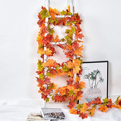 2 Pack Maple Leaves Fall Garland Clearance