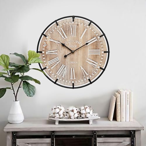 20 Inch Large Farmhouse Wall Clock