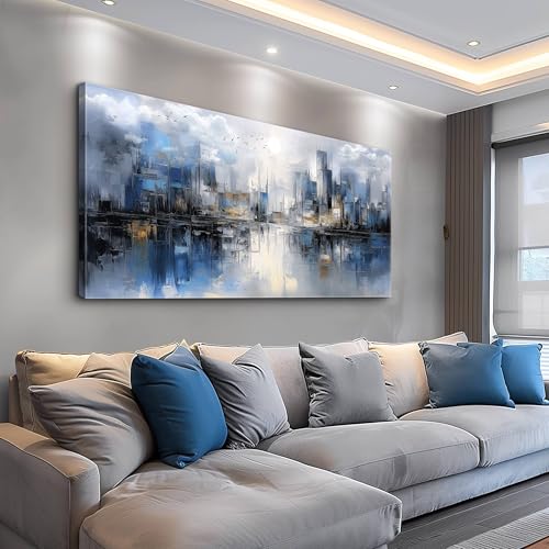 Large Wall Decor For Living Room Canvas Wall Art For Office Wall Decorations For Bedroom Abstract Watercolor Painting Artwork Room Home Decor 24x48 In