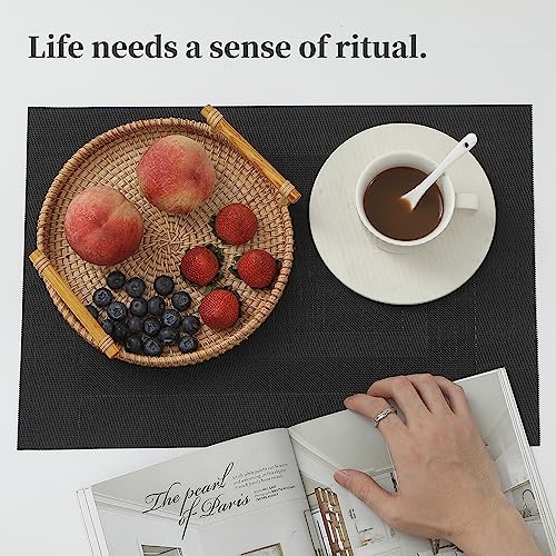 Black Frame Placemats Set of 12 (12 Count)