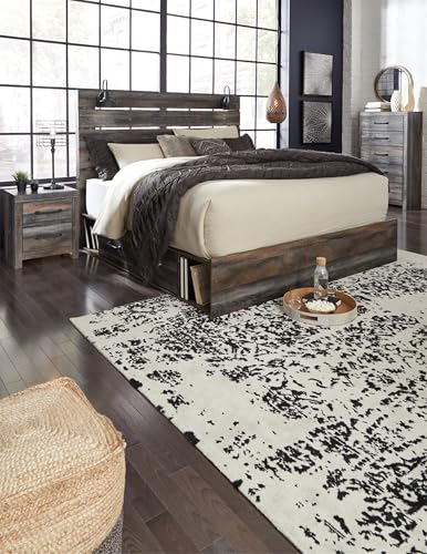 King Platform Bed Frame with Storage