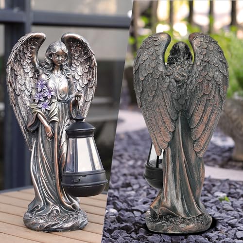 Solar Angel Outdoor Garden Decor Statues