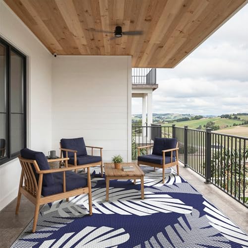 Outdoor Rug Waterproof Plastic Rugs for Patio (40 Sq Ft)