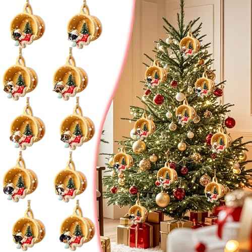 10 Pcs Christmas Tree Ornaments Set