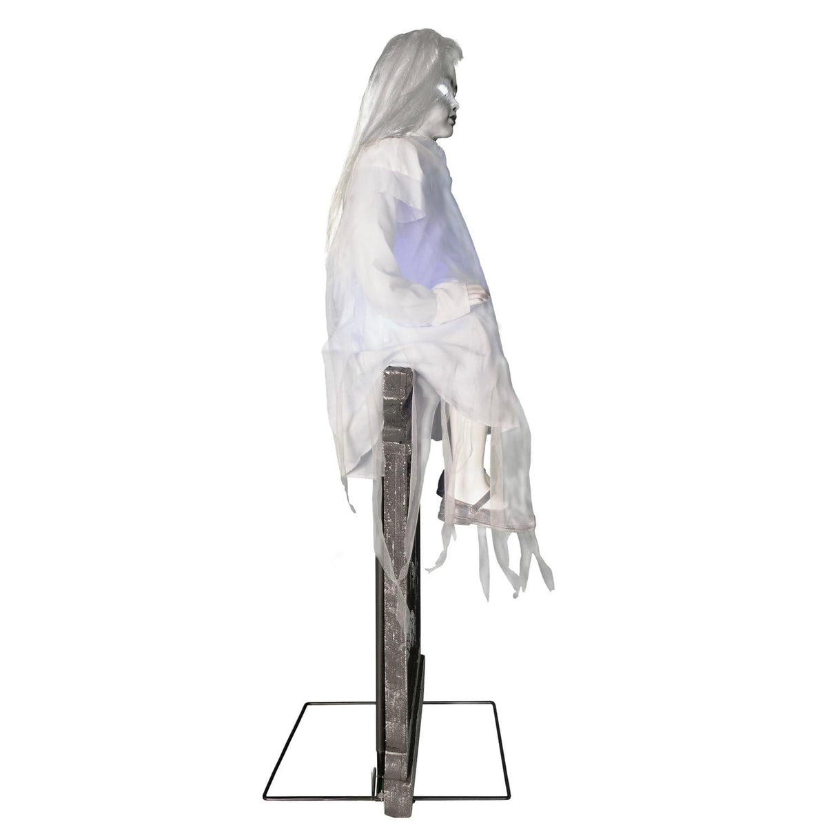 4.0 Ft. Sitting Tombstone Girl Animatronic by Tekky