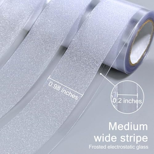 Window Privacy Film Striped with Tools (9.67 Sq Ft)