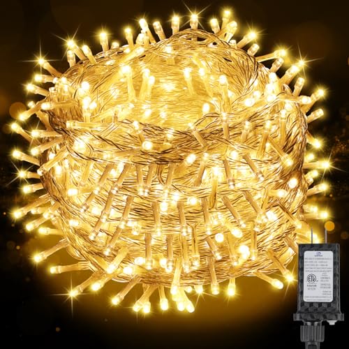 200FT 600LED Christmas Lights Plug in