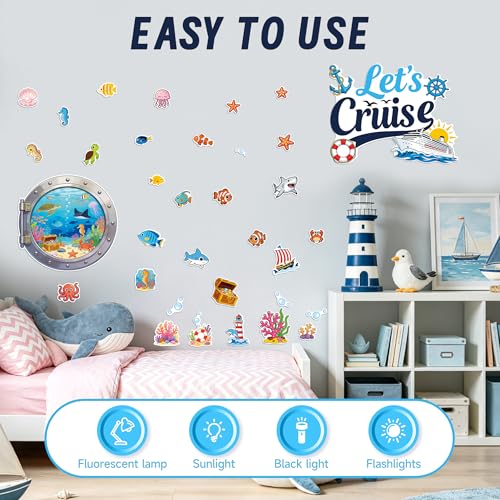 Glow in The Dark Cruise Window Wall Stickers