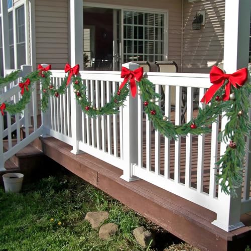 4 Pcs 6 Ft Artificial Norfolk Pine Garlands (24 Foot)