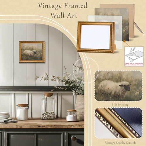 Vintage Gold Framed Wall Art