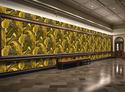 Vintage Gold Banana Leaf Bathroom wallpeper Living Room Bedroom Tropical Plant wall Mural