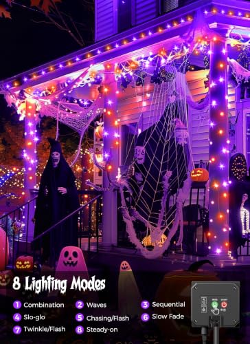 2Pack Solar Halloween Lights Outdoor (80 Foot)