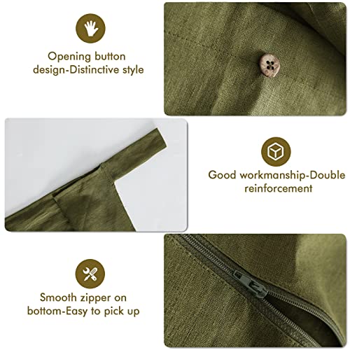 Linen Hanging Laundry Bag