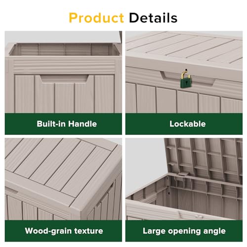 45 Gallon Outdoor Storage Box Waterproof