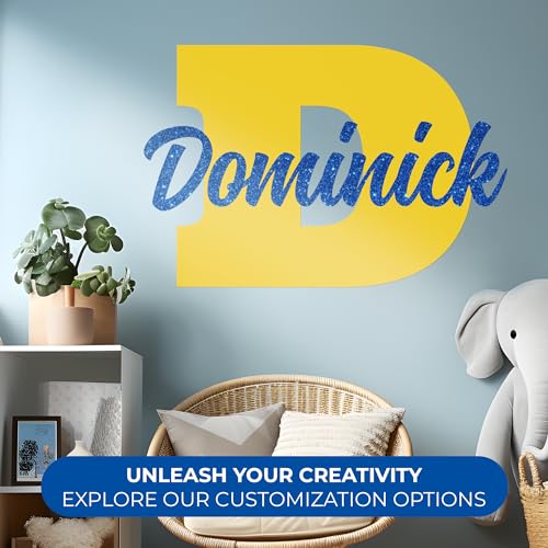 Personalized Name Sign for Kids Bedroom Decor I Custom Name for Nursery Decor for Girls Boys I Stickers for Baby Room I Custom Decal with Multi