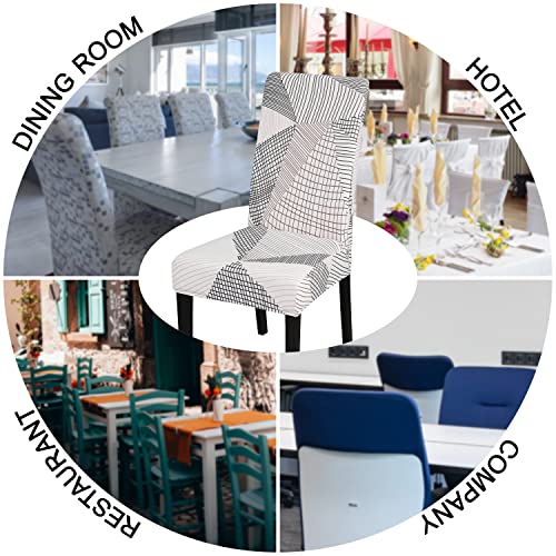 White Chair Covers for Dining Room Set of 4
