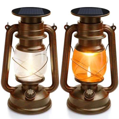 2 Pack Solar Hanging Lantern Outdoor