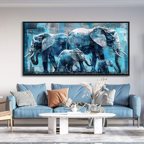 Elephant Canvas Wall Art 24x48 Inches