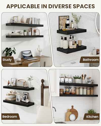 40" Floating Shelves for Wall (2 Count)