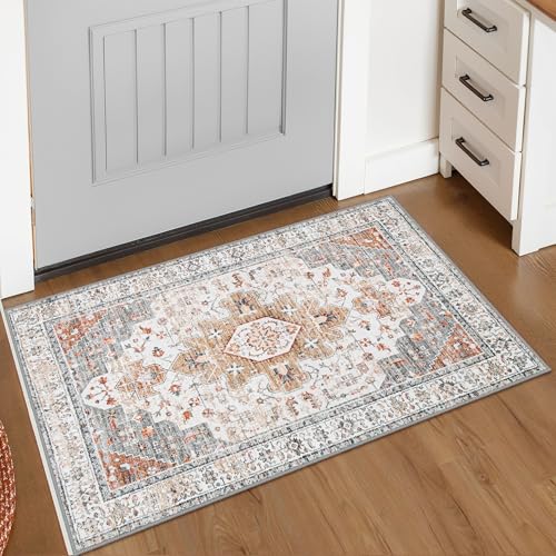 Ultra Thin Washable Entryway Rug 2x3 Rug