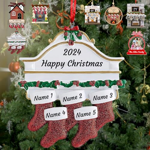 Personalized Christmas Ornaments with Names of 2
