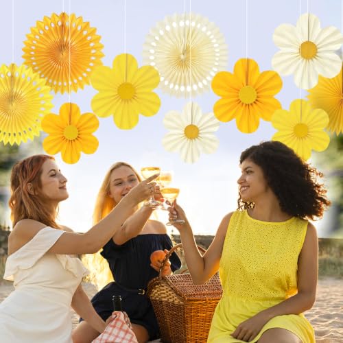 Yellow Party Decorations (12 Count)