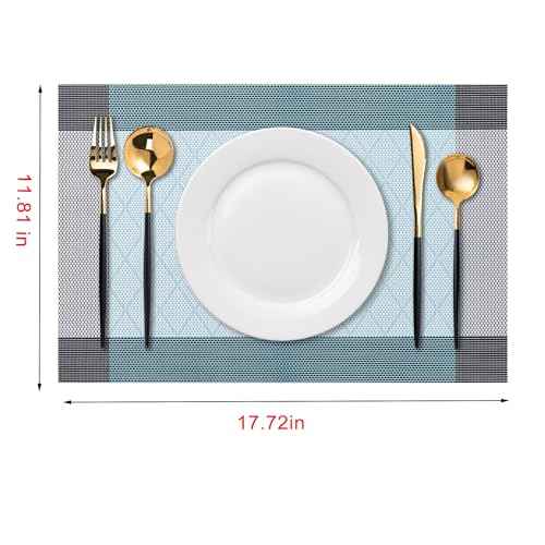 Placemats Set of 4 Washable Indoor (4 Count)