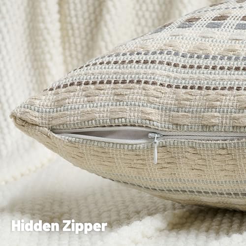 Pack of 2 Boho Throw Pillow Covers 24x24 Inch (2 Count)